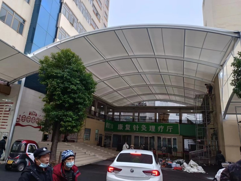 2026许昌推拉棚膜结构一体化厂家，厂区、园区停车棚工程承接-1